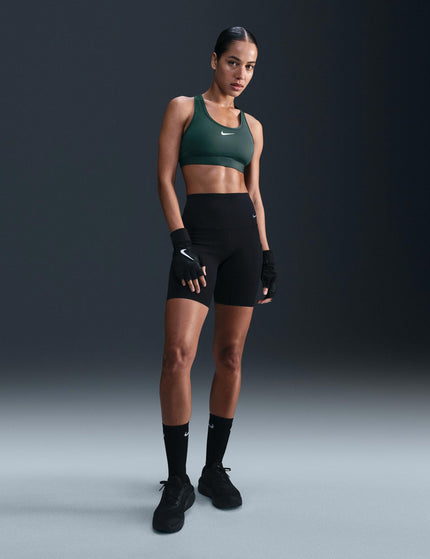 Nike Swoosh Medium Support Bra - Vintage Green/Whiteimage4- The Sports Edit