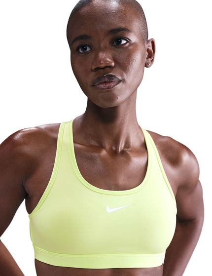 Nike Swoosh Medium Support Bra - Light Lemon Twist/Stone Mauve/Whiteimages1- The Sports Edit