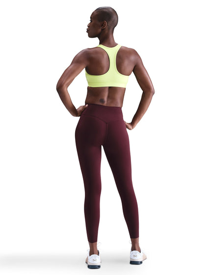 Nike Swoosh Medium Support Bra - Light Lemon Twist/Stone Mauve/Whiteimages5- The Sports Edit