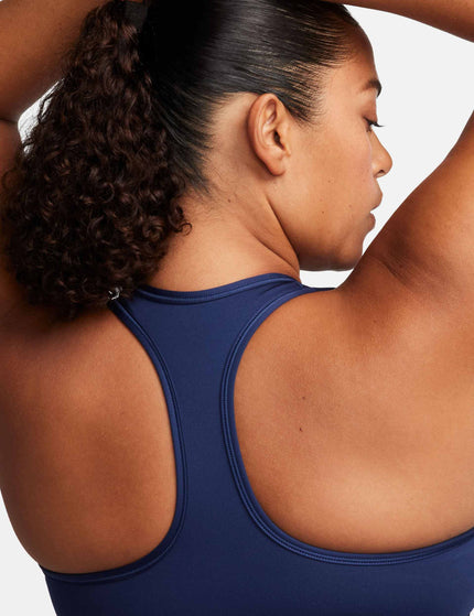 Nike Swoosh Medium Support Bra - Midnight Navy/Whiteimage4- The Sports Edit