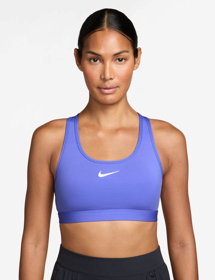 Nike Swoosh Medium Support Bra - Sapphire/Whiteimages1- The Sports Edit