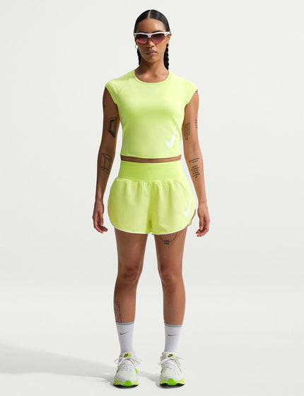 Nike Tempo Flow Swoosh Dri-FIT Running Shorts - Light Lemon Twist/Reflective Silver/Whiteimages5- The Sports Edit