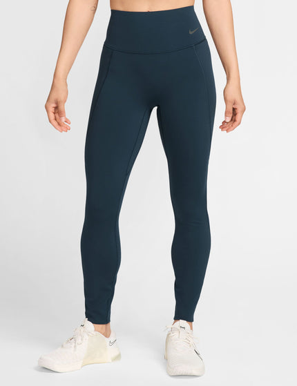 Nike Universa High Waisted Leggings - Armory Navy/Anthracite/Riftblueimage1- The Sports Edit
