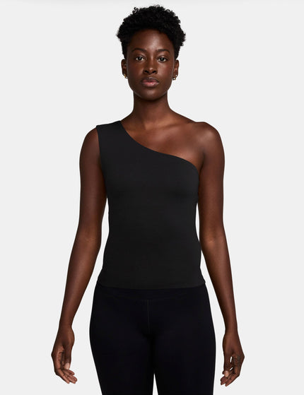 Nike Zenvy Dri-FIT Asymmetrical Tank Top - Blackimage1- The Sports Edit