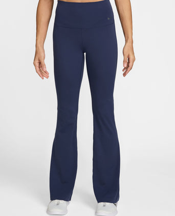 Zenvy High Waisted Flared Leggings - Midnight Navy/Black