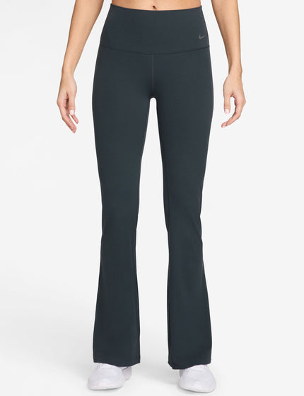 Nike Zenvy High Waisted Flared Leggings - Seaweed/Blackimages1- The Sports Edit