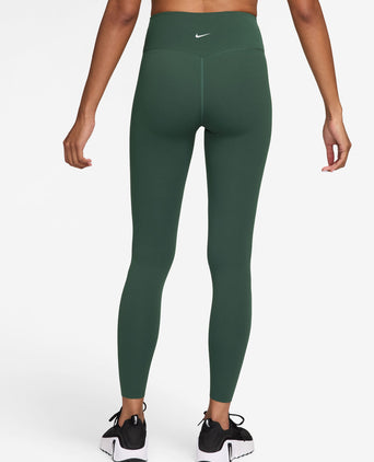 Zenvy High Waisted Full-Length Leggings - Fir/White