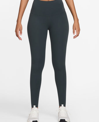 Zenvy High Waisted Leggings - Seaweed/Black