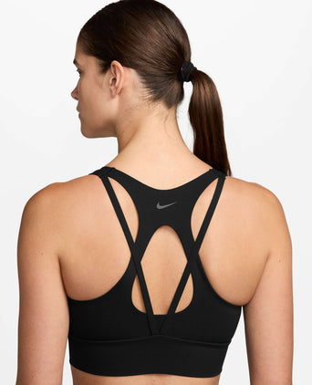 Zenvy Light-Support Longline Bra - Black/Cool Grey