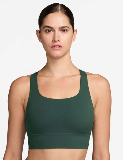 Nike Zenvy Light-Support Longline Bra - Fir/Whiteimages1- The Sports Edit
