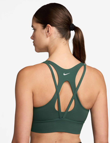 Nike Zenvy Light-Support Longline Bra - Fir/Whiteimages2- The Sports Edit