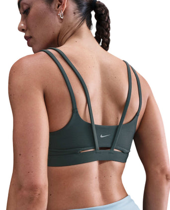 Zenvy Strappy Sports Bra - Seaweed/White
