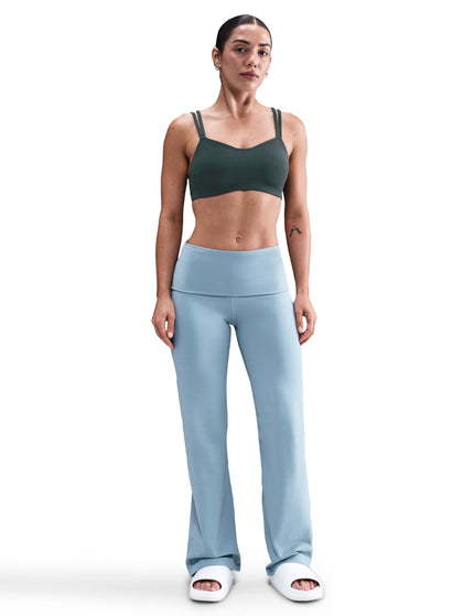 Nike Zenvy Strappy Sports Bra - Seaweed/Whiteimages4- The Sports Edit