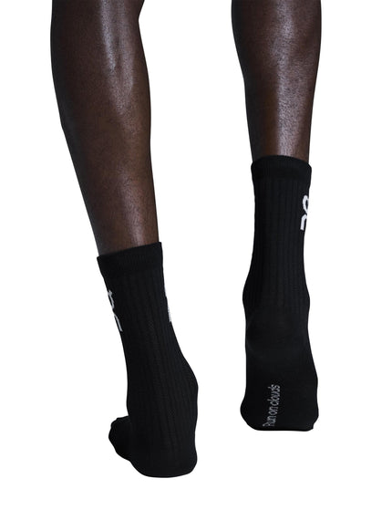 ON Running Logo Sock High 3P - Blackimage4- The Sports Edit