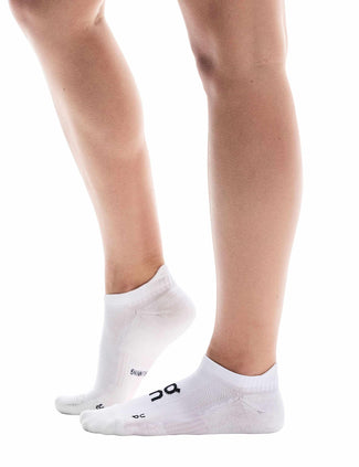 Core Run Sock Low 2P - White