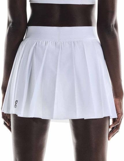 ON Running Court Skirt Pleated - Whiteimage2- The Sports Edit