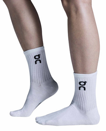 Logo Sock High 3P - White