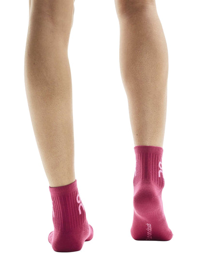ON Running Logo Sock Mid 3P - Orchid/Cometimage4- The Sports Edit