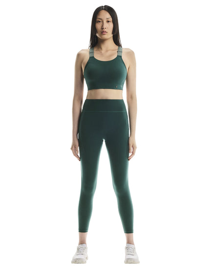 ON Running Performance Flex Bra - Spirulina/Oliveimages5- The Sports Edit