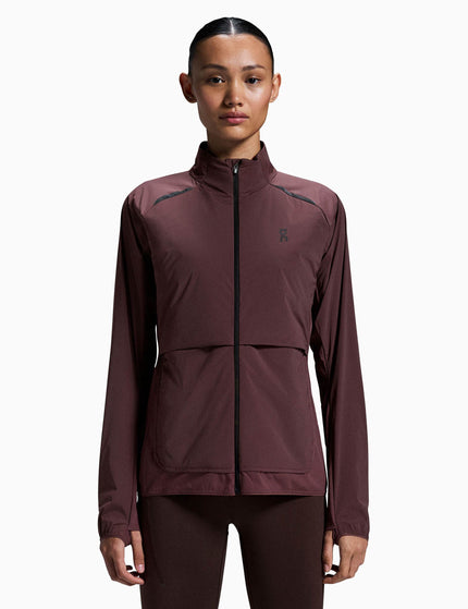 ON Running Weather Jacket Insulated - Mulberryimage1- The Sports Edit