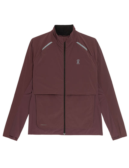 ON Running Weather Jacket Insulated - Mulberryimage8- The Sports Edit