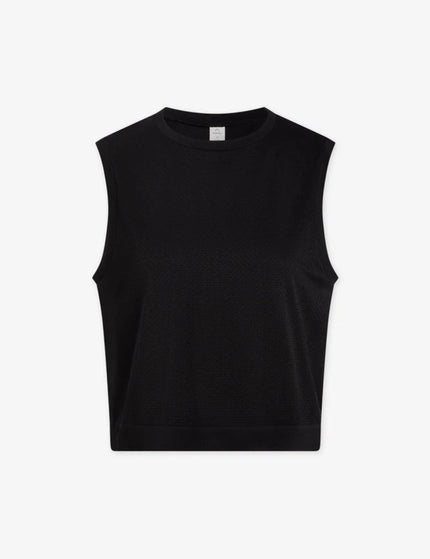 Varley Page Seamless Crop Tank - Blackimage4- The Sports Edit