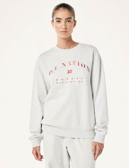 PE Nation Liberation Sweat - Light Grey Marleimage1- The Sports Edit