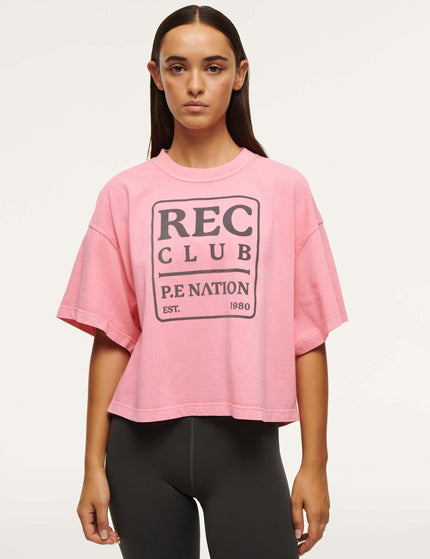 PE Nation Rally Tee - Pink Lemonadeimage1- The Sports Edit