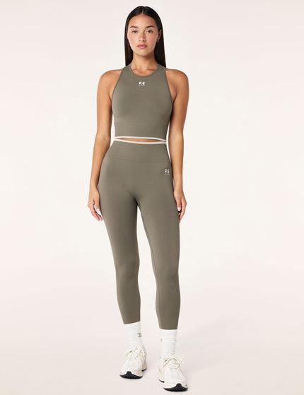 PE Nation Restore Seamless Tank - Khakiimages3- The Sports Edit