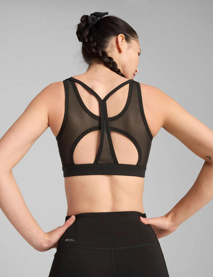 PUMA 4Keeps Cloudspun Bra - Blackimage1- The Sports Edit