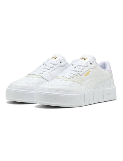 PUMA Cali Court Leather Sneakers - White/Lilac Frostimage2- The Sports Edit