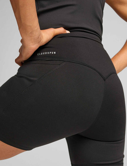 PUMA Cloudspun High Waisted 5" Tight Shorts - Black/Whiteimage4- The Sports Edit