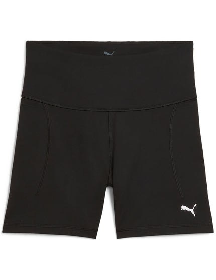 PUMA Cloudspun High Waisted 5" Tight Shorts - Black/Whiteimage6- The Sports Edit
