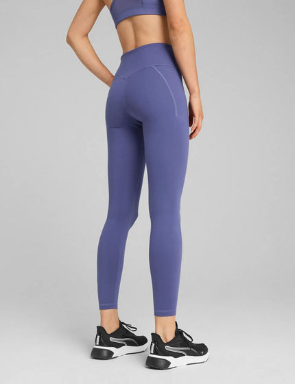 PUMA Cloudspun High Waisted Full-Length Tights - Blue Crystalimage2- The Sports Edit