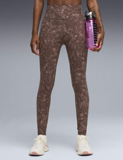 PUMA Cloudspun Printed Tights - Chocolate Brownimages1- The Sports Edit