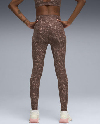 Cloudspun Printed Tights - Chocolate Brown