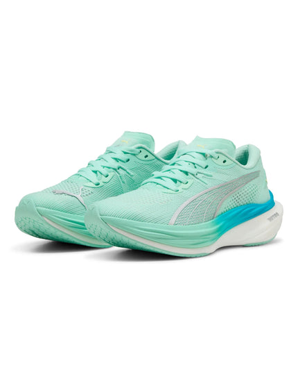 PUMA Deviate NITRO 3 Running Shoes - Mint Melt/Speed Blueimage5- The Sports Edit