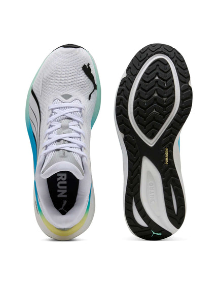PUMA Electrify NITRO 4 Running Shoes - White/Mint Melt/Speed Blueimages6- The Sports Edit