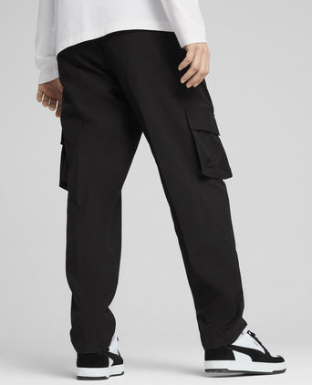 Essentials No. 1 Logo Woven Cargo Pants - Puma Black