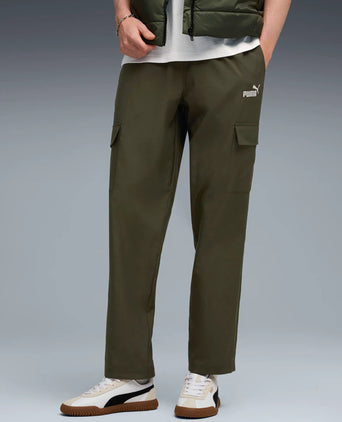 Essentials No. 1 Logo Woven Cargo Pants - Dark Olive