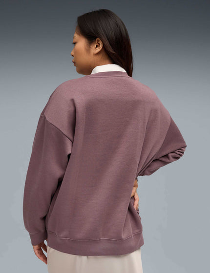 PUMA Essentials Oversized Crew - Raisinimage2- The Sports Edit
