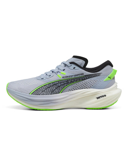 PUMA Puma x Hyrox Deviate NITRO 3 Running Shoes - Cool Weather/Green Glareimage3- The Sports Edit