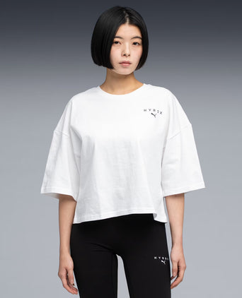 Puma x Hyrox World Cropped Tee - White