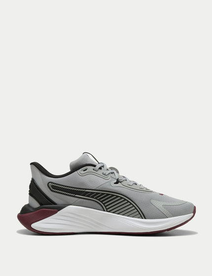 PUMA Pwr Hybrid Tr - Gray Echo-Ruby Shimmer-Puma Blackimages1- The Sports Edit