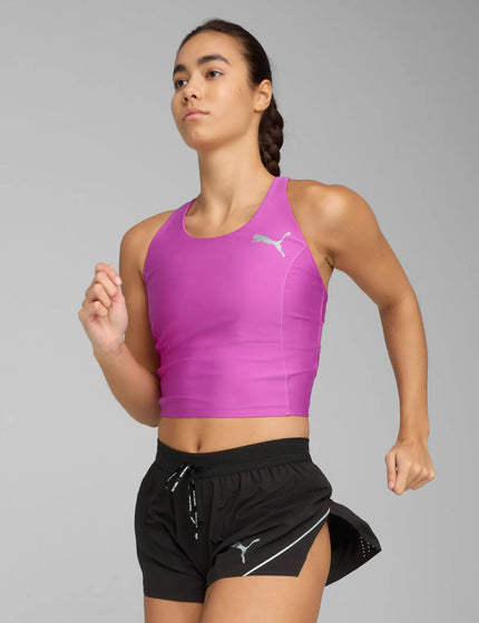 PUMA Raceday Ultraform Crop Top - Wild Berryimage1- The Sports Edit