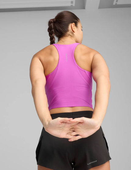 PUMA Raceday Ultraform Crop Top - Wild Berryimage2- The Sports Edit