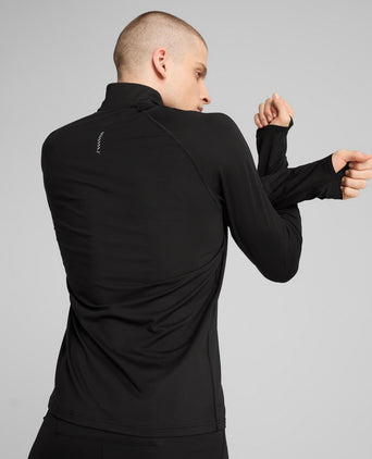 Run Velocity Cloudspun 1/4 Zip - Black