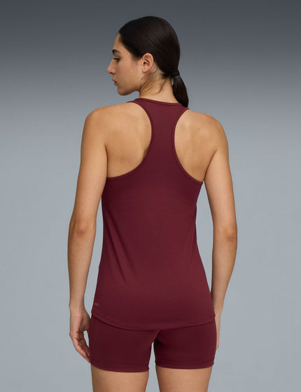 PUMA TAD Essentials Racerback Tank - Ruby Shimmerimage2- The Sports Edit