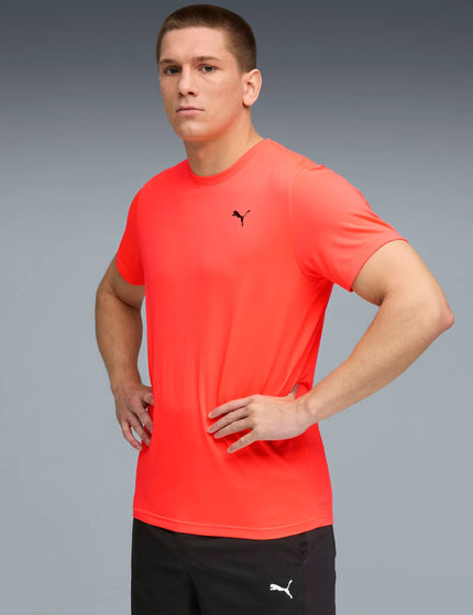 PUMA Tad Essentials Solid Cat Tee - Glowing Redimages1- The Sports Edit