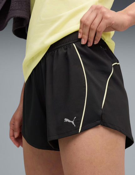 PUMA Velocity 3" Running Shorts - Black/Gold Moonimage3- The Sports Edit